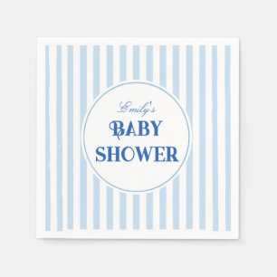 preppy baby shower invitation napkin