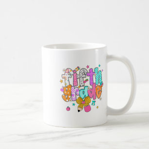 Preppy Back To School 5th Grade Coquette Bow Girls Coffee Mug