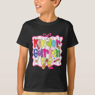 Preppy Back To School Coquette Kindergarten Girly T-Shirt