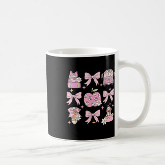 Preppy Back To School Cute Girly Coquette Bow Girl Coffee Mug