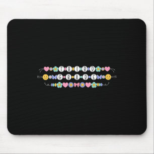 Preppy Back To School Third Grade Bracelet Teacher Mouse Mat