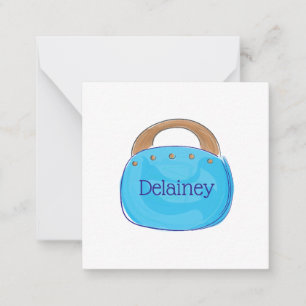 Preppy Bermuda Bag Personalised Card