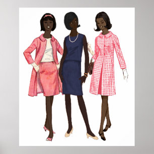 Preppy Black Girls Poster