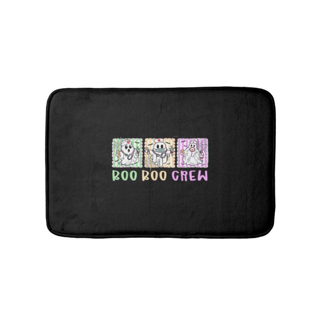 Preppy Boo Crew Nurse Halloween Costume Women Men  Bath Mat (Front)