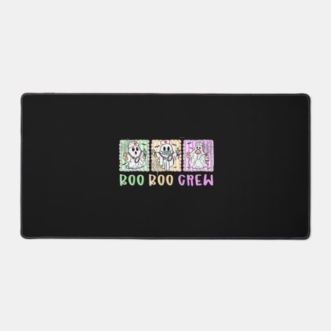 Preppy Boo Crew Nurse Halloween Costume Women Men  Desk Mat (Front)