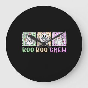 Preppy Boo Crew Nurse Halloween Costume Women Men  Large Clock