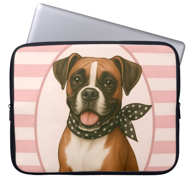 Preppy Boxer Laptop Sleeve (Front)