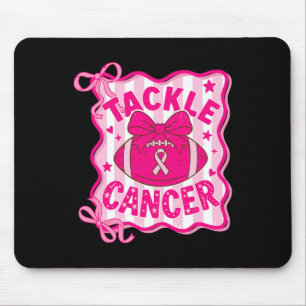 Preppy Breast Tackle Cancer Awareness Footll Coque Mouse Mat