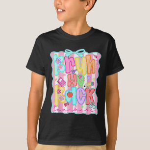 Preppy Bruh We Back Groovy Back To School Teacher T-Shirt
