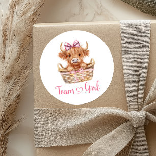 Preppy Bull or Heifer Team Girl Sticker