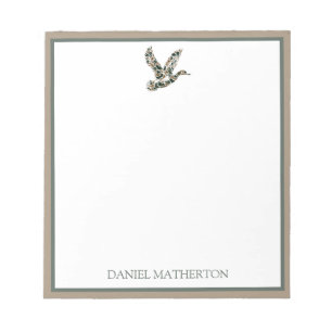Preppy Camouflage Mallard Duck Notepad