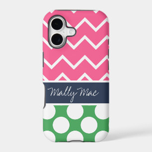 Preppy Chevron Dot Mally Mac iPhone 5  Case