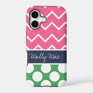 Preppy Chevron Dot Mally Mac iPhone 5 Case