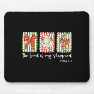 Preppy Christian Bible Verse The Lord Is My Shephe Mouse Mat