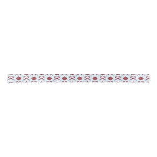 Preppy Christmas Candy Cane Bows Satin Ribbon