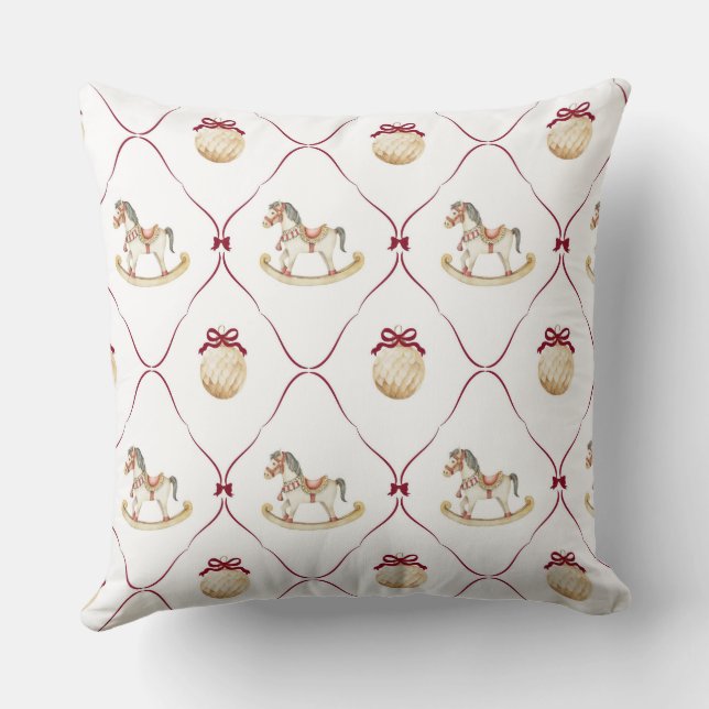 Preppy Christmas Cushion (Back)