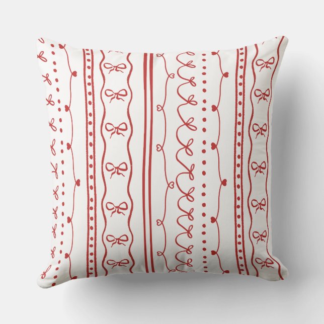 Preppy Christmas Cushion (Back)