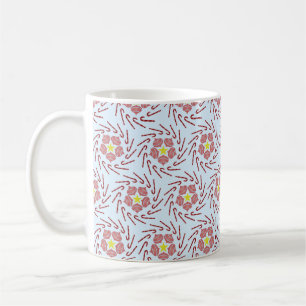 Preppy Christmas Pinwheel Coffee Mug