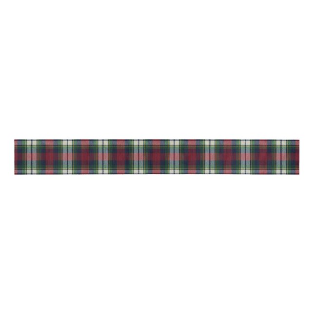 Preppy Christmas Plaid  Grosgrain Ribbon (Front)