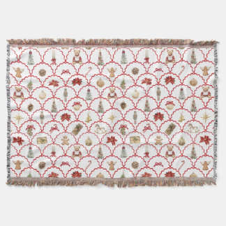 Preppy Christmas Throw Blanket