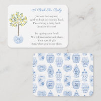 Preppy Citrus Lemon Tree Bring A Book Baby Shower