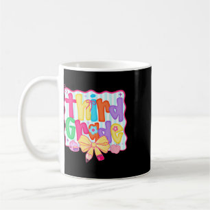 Preppy Ck To School 3rd Grade Coquette Bow Girls K Coffee Mug