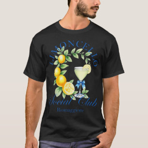 Preppy Coastal Grandma Italian Limoncello Social  T-Shirt