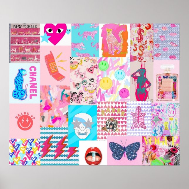 preppy collage poster (Front)