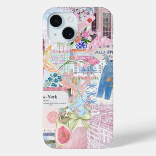 Preppy Collage, Trendy Summer Collage Phone case