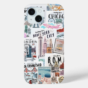 Preppy Collage, Trendy Summer Collage Phone case