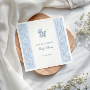 Preppy Coquette Coastal Baby Shower  Napkin