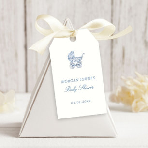 Preppy Coquette Coastal Baby Shower Welcome Gift Tags