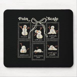 Preppy Coquette Pain Scale Stamps Snowmen Trauma E Mouse Mat