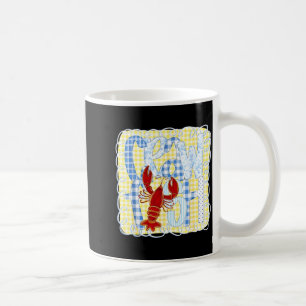Preppy Crawfish Season Funny Louisiana Seafood Men Coffee Mug