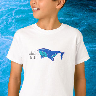 Preppy Cute Whale Hello T-Shirt