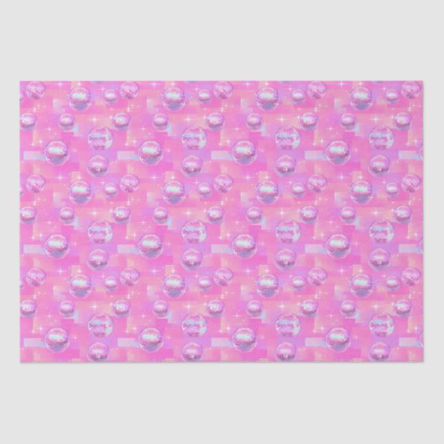 Preppy Disco Ball  Tissue Paper (Front)