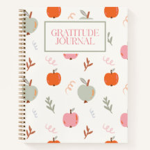 Preppy Fall Apples Gratitude Journal