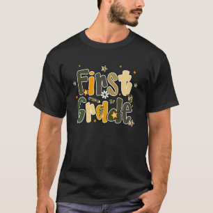 Preppy First Grade Camo Back To School Teacher Boy T-Shirt
