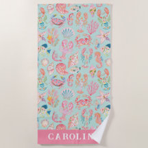 Preppy Floral Ocean Sealife