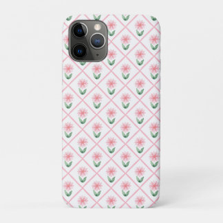 Preppy floral trellis grandmillenial iPhone 11 pro case