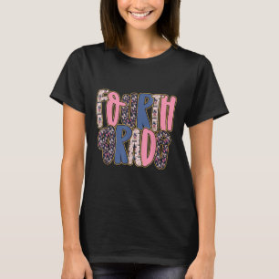 Preppy Fourth Grade Back To School Teachers Studen T-Shirt