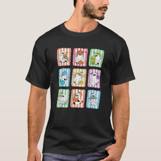 Preppy Ghost Reading Books Teacher Halloween Libra T-Shirt