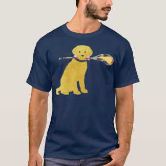 Preppy Golden Retriever Lacrosse Dog  T-Shirt