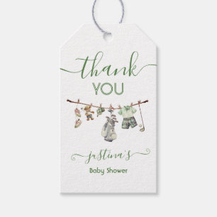 Preppy Golf Boy clothesline  Gift Tags