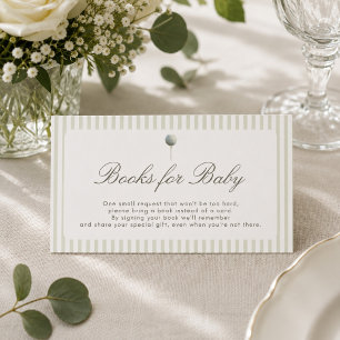 Preppy Golf Tee Books for Baby Card 3.5x2