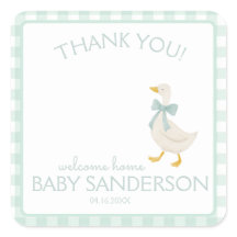 Preppy Goose Baby Shower Card