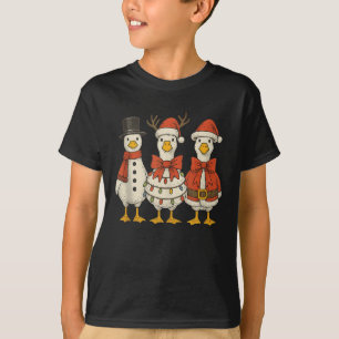 Preppy Goose Christmas Crew 2025 Funny Santa Funny T-Shirt