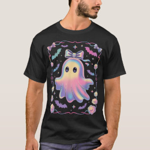  Preppy Halloween Ghost Boo Ghost Coquette Spooky  T-Shirt