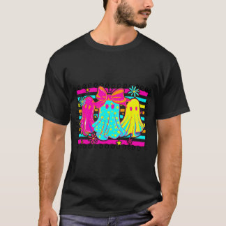 Preppy Halloween Ghost Boo Ghost Coquette Spooky T-Shirt