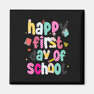 Preppy Happy First Day Of School Magnet